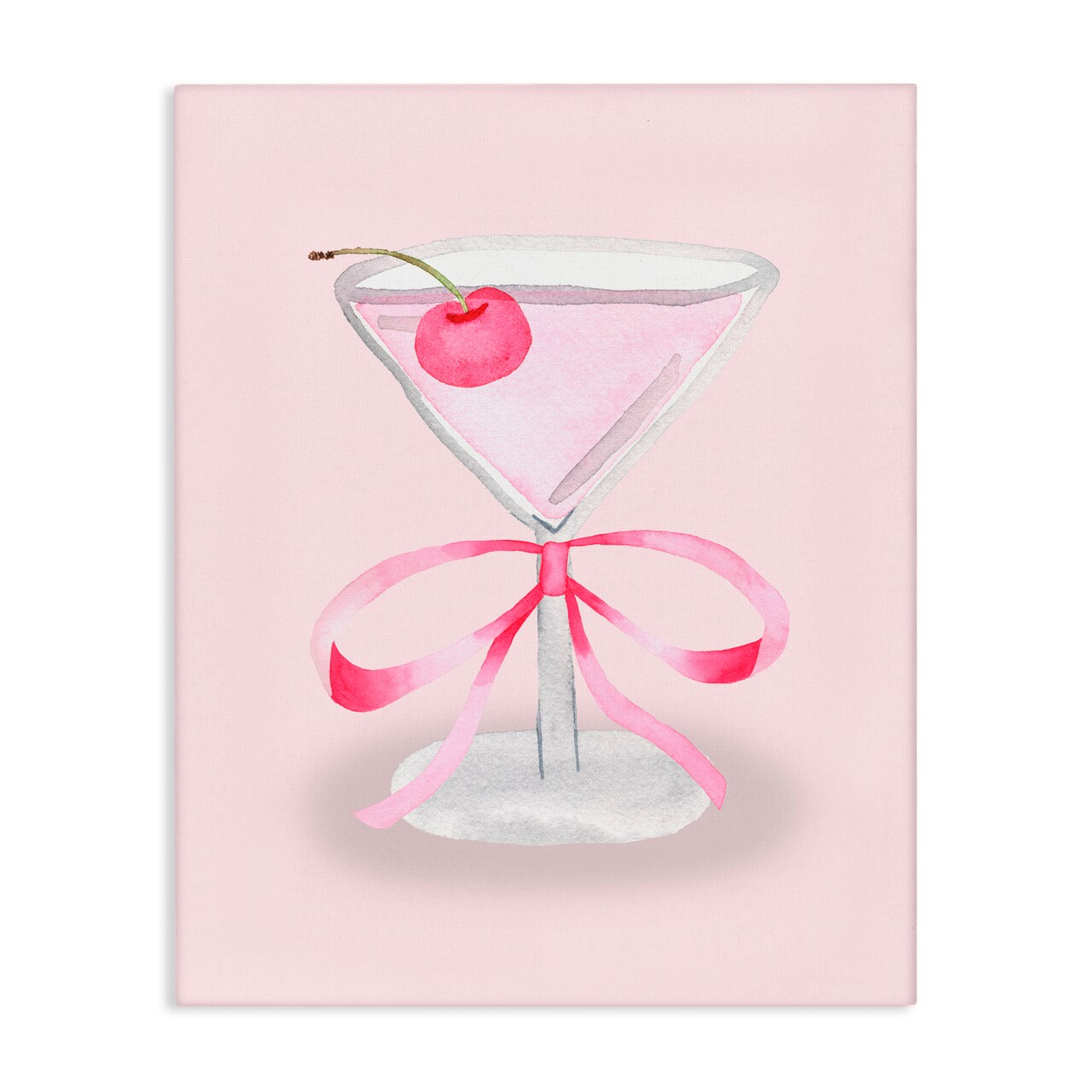 Stupell Industries Coquette Cherry Cocktail Canvas, design by Nina Jacobs